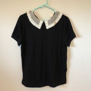 Maison Jules lace collared top
